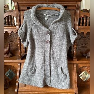 American Rag Y2K Gray Buttoned Cardigan Wool/Mohair Blend Size Large
